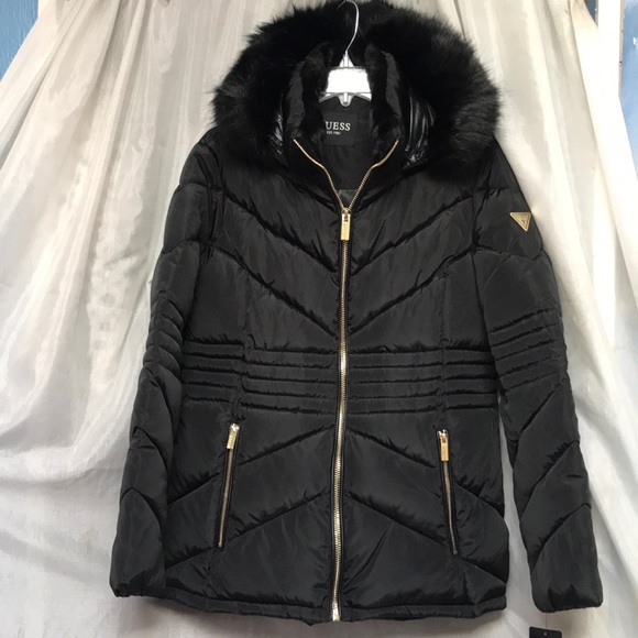 Guess faux fur coat - Picture 1 of 8